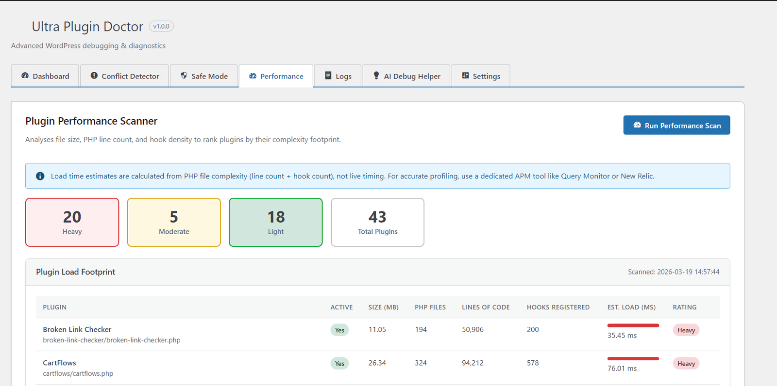 NaveenCodes Site Diagnostics main interface preview